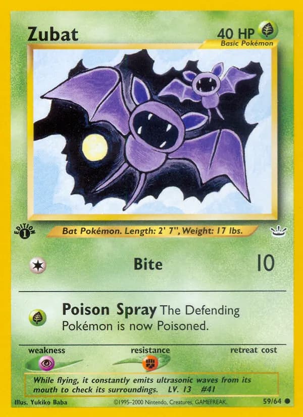 Zubat 59/64, Neo Revelation
