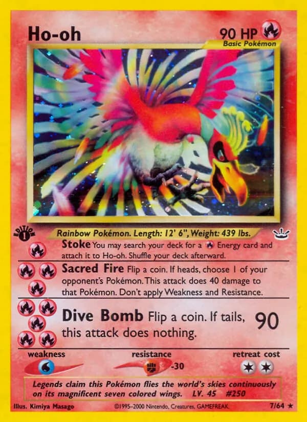 Ho-oh 7/64, Neo Revelation