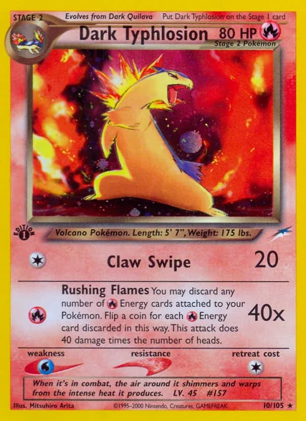 Dark Typhlosion 10/105, Neo Destiny