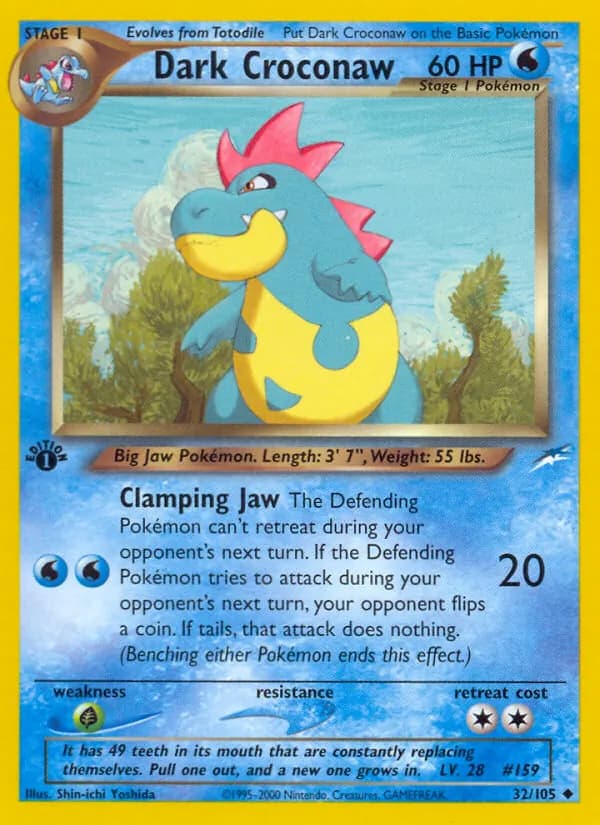 Dark Croconaw 32/105, Neo Destiny