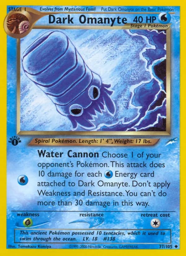 Dark Omanyte 37/105, Neo Destiny