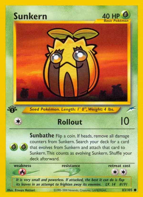 Sunkern 83/105, Neo Destiny