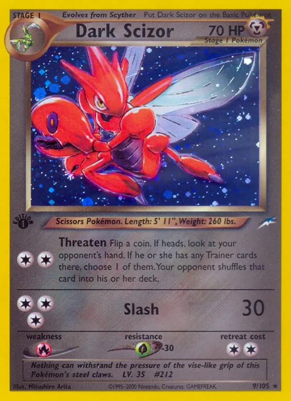 Dark Scizor 9/105, Neo Destiny