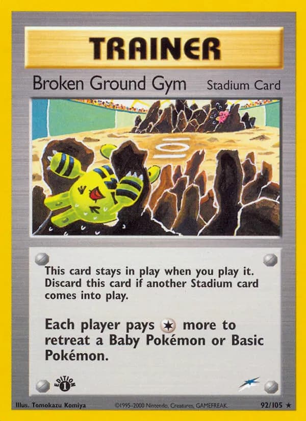 Broken Ground Gym 92/105, Neo Destiny