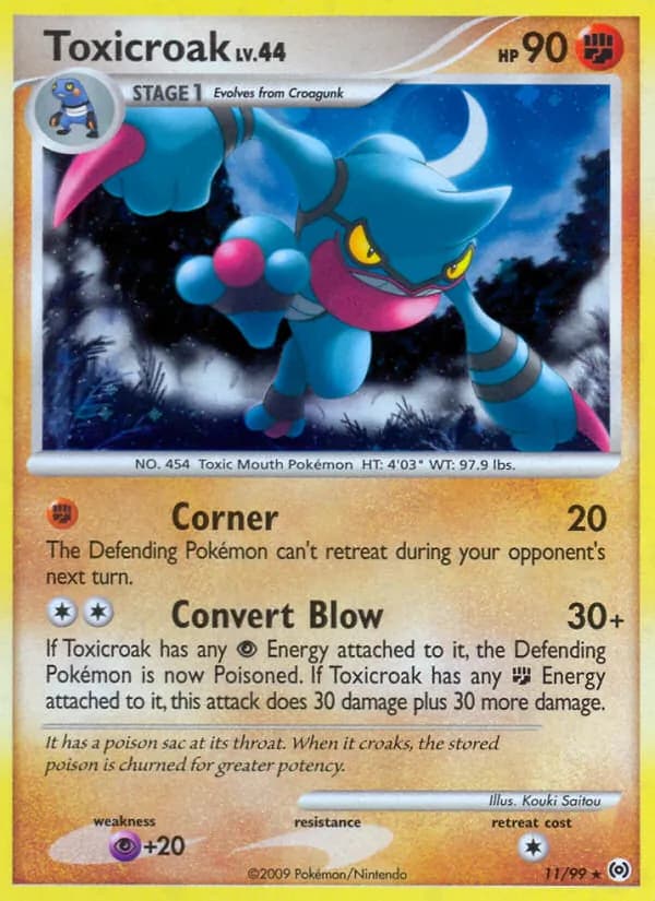 Toxicroak 11/99, Arceus