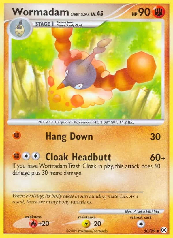 Wormadam Sandy Cloak 50/99, Arceus