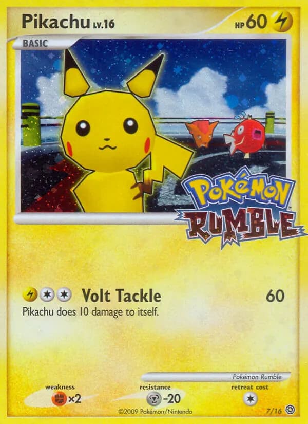 Pikachu 7/16, Pokémon Rumble