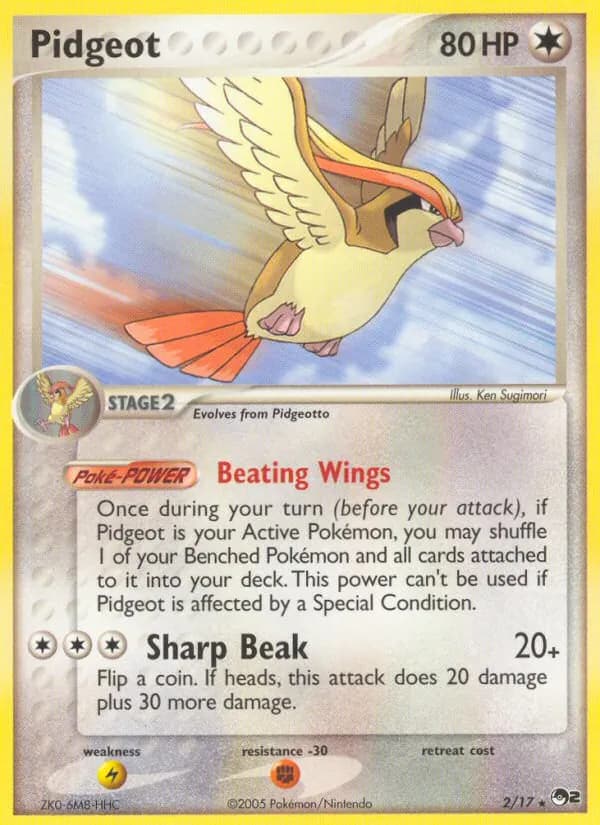 Pidgeot 2/17, POP Series 2