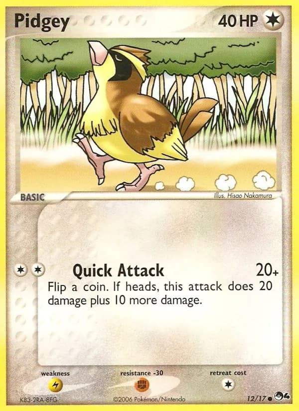 Pidgey 12/17, POP Series 4