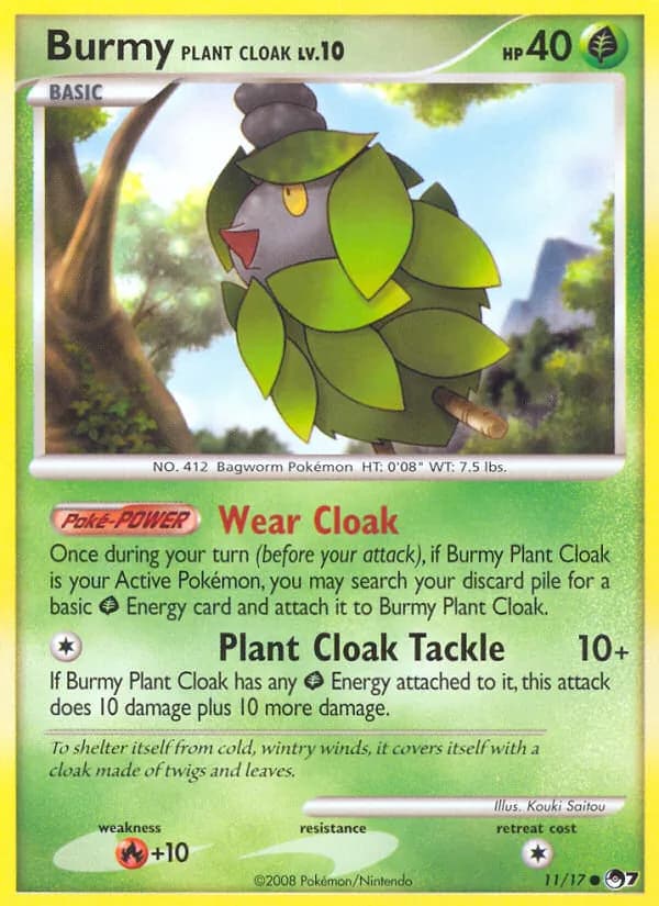 Burmy Plant Cloak 11/17, POP Series 7