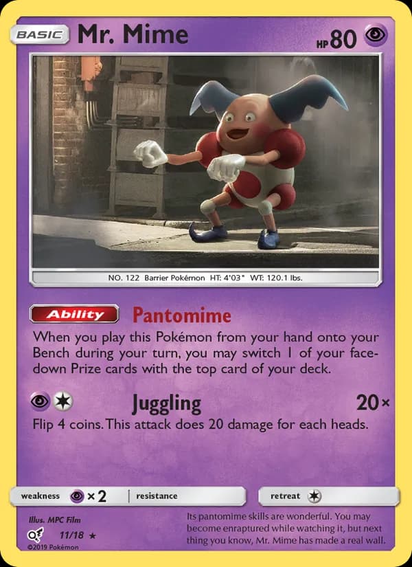 Mr. Mime 11/18, Detective Pikachu