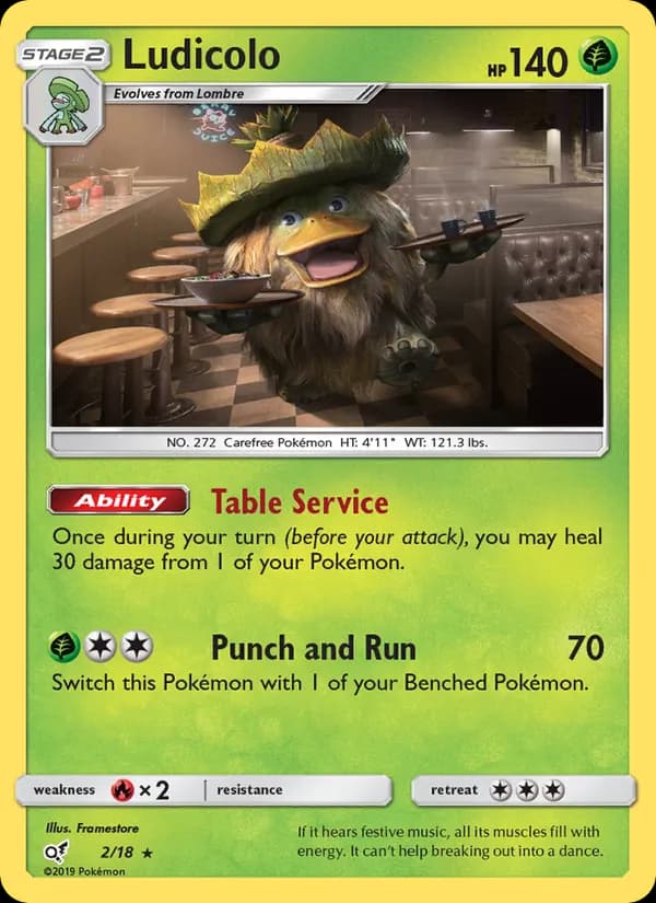 Ludicolo 2/18, Detective Pikachu