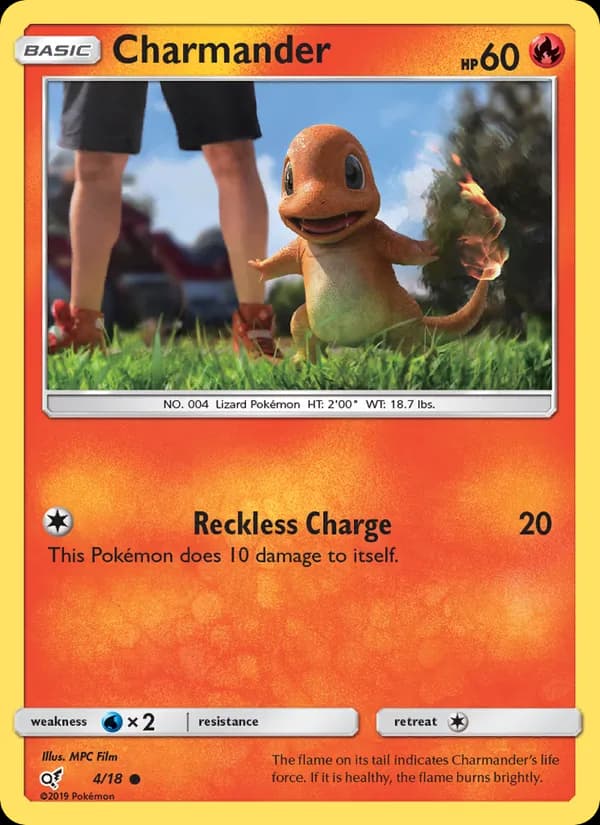Charmander 4/18, Detective Pikachu