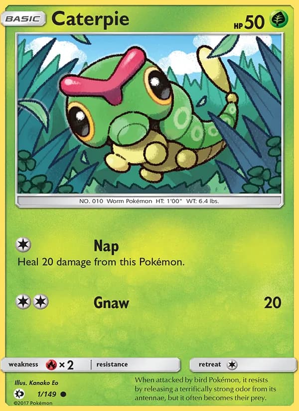 Caterpie 1/149, Sun & Moon