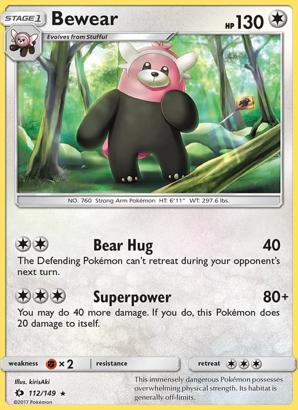 Bewear 112/149, Sun & Moon