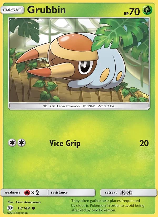 Grubbin 13/149, Sun & Moon