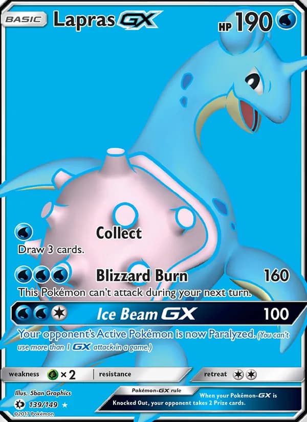 Lapras GX 139/149, Sun & Moon
