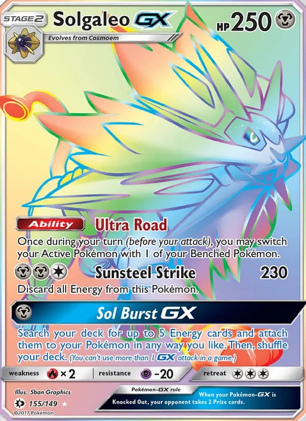 Solgaleo GX 155/149, Sun & Moon