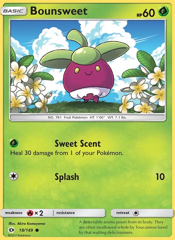 Bounsweet 18/149, Sun & Moon