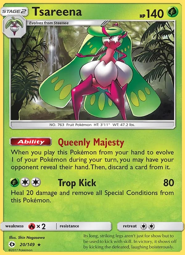 Tsareena 20/149, Sun & Moon