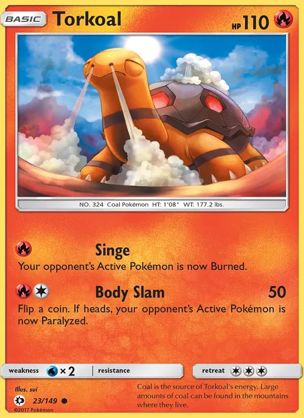 Torkoal 23/149, Sun & Moon