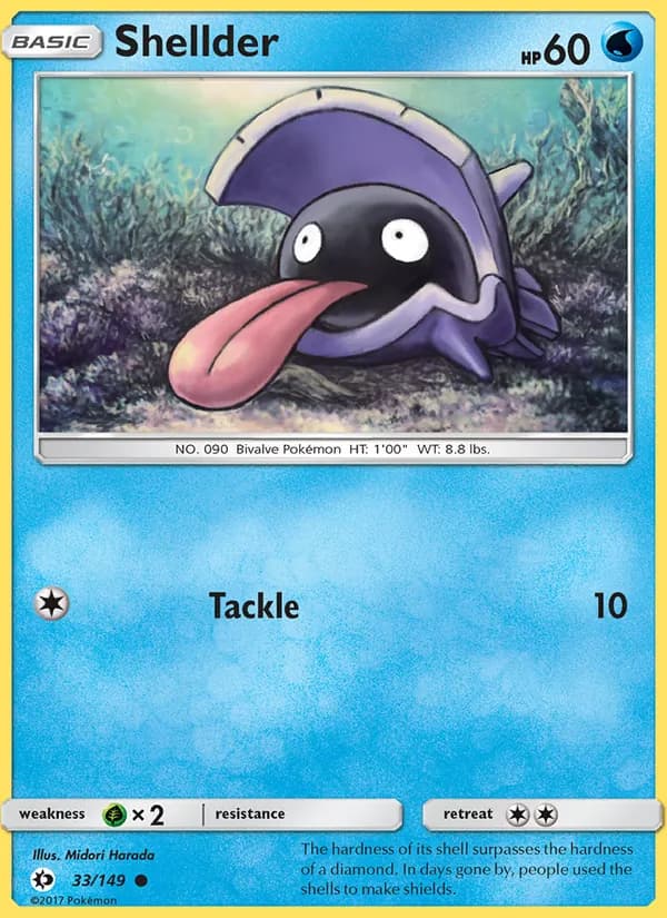 Shellder 33/149, Sun & Moon