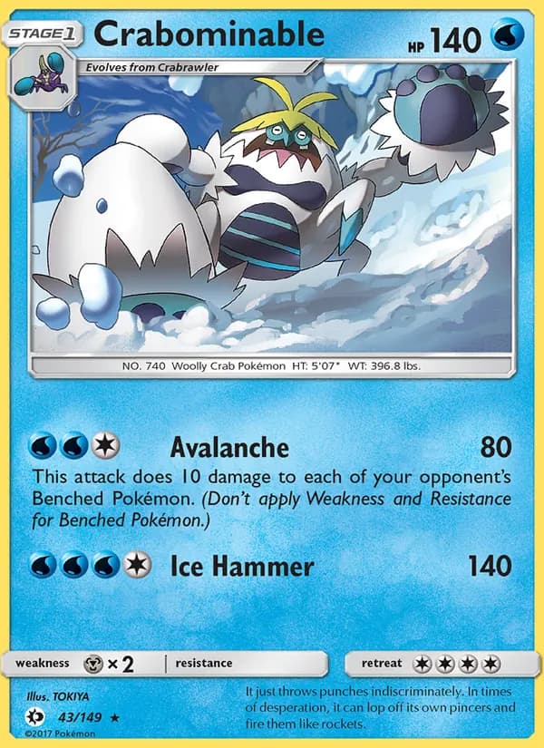 Crabominable 43/149, Sun & Moon