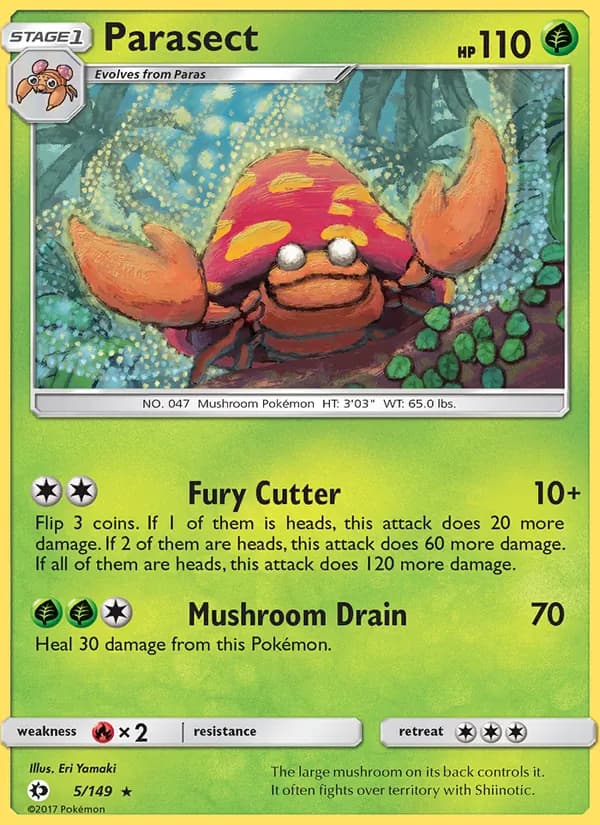 Parasect 5/149, Sun & Moon