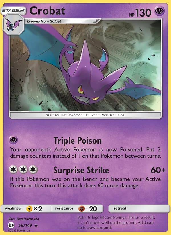 Crobat 56/149, Sun & Moon