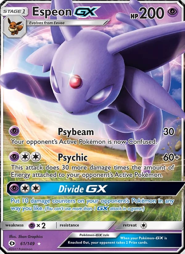 Espeon GX 61/149, Sun & Moon