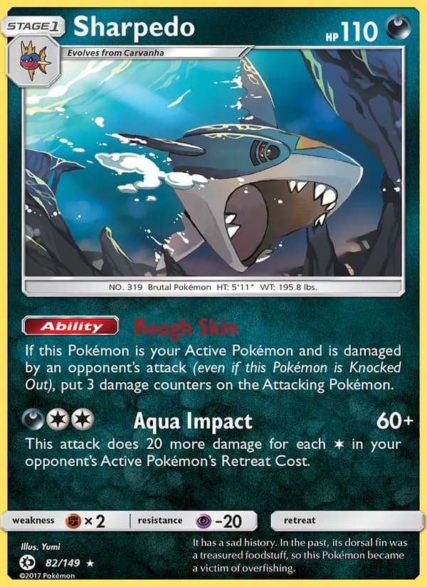 Sharpedo 82/149, Sun & Moon