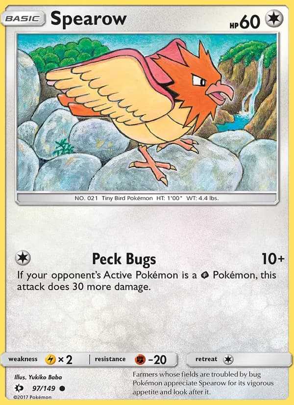 Spearow 97/149, Sun & Moon