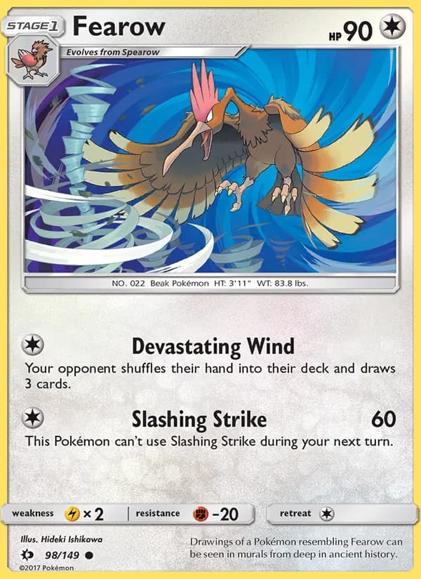 Fearow 98/149, Sun & Moon