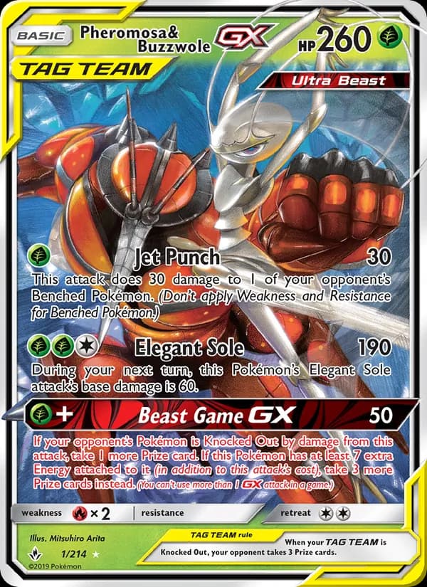 Pheromosa & Buzzwole GX 1/214, Unbroken Bonds