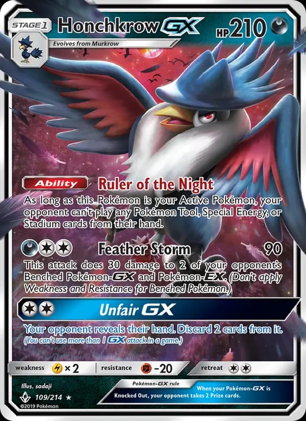Honchkrow GX 109/214, Unbroken Bonds