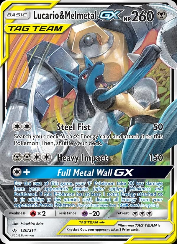 Lucario & Melmetal GX 120/214, Unbroken Bonds
