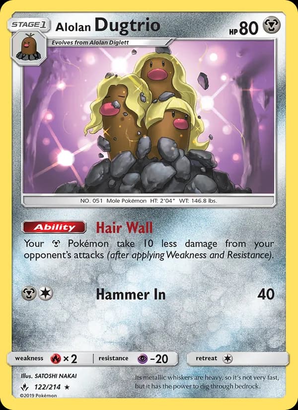 Alolan Dugtrio 122/214, Unbroken Bonds