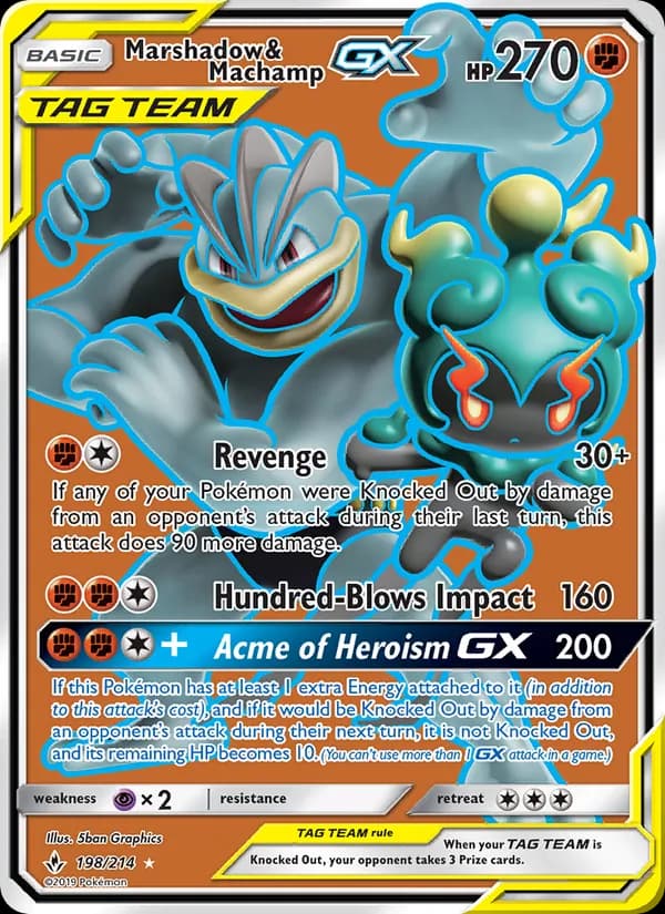 Marshadow & Machamp GX 198/214, Unbroken Bonds