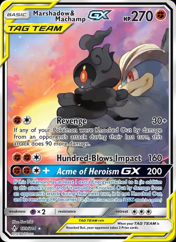 Marshadow & Machamp GX 199/214, Unbroken Bonds