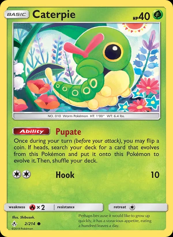Caterpie 2/214, Unbroken Bonds