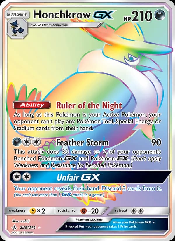 Honchkrow GX 223/214, Unbroken Bonds