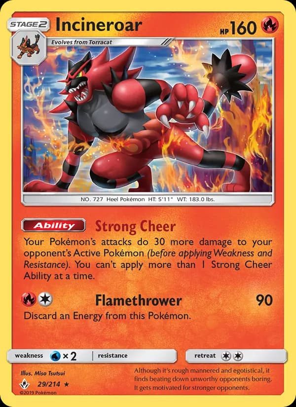 Incineroar 29/214, Unbroken Bonds