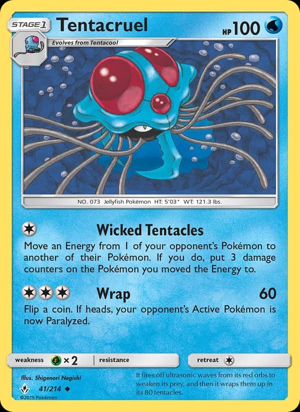Tentacruel 41/214, Unbroken Bonds