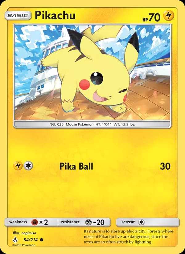 Pikachu 54/214, Unbroken Bonds
