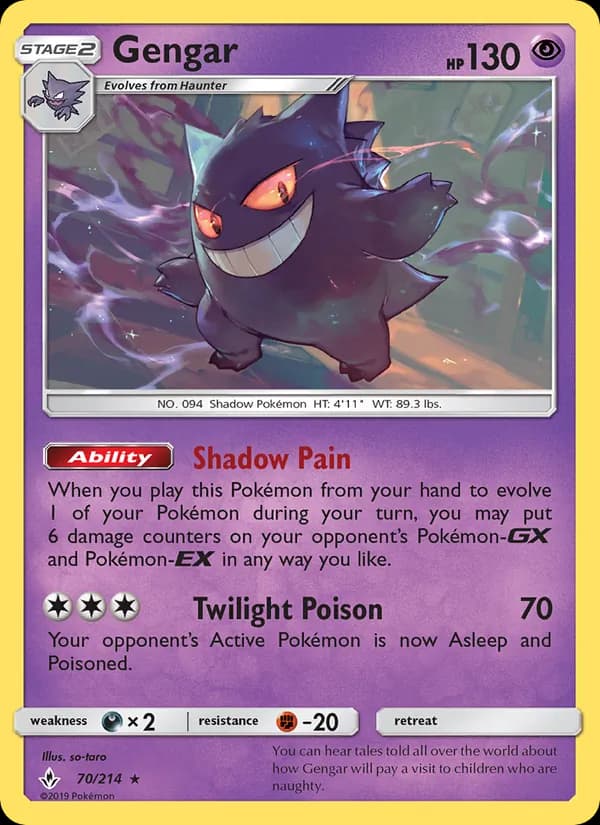 Gengar 70/214, Unbroken Bonds