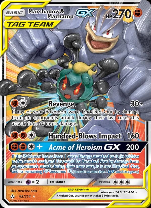 Marshadow & Machamp GX 82/214, Unbroken Bonds