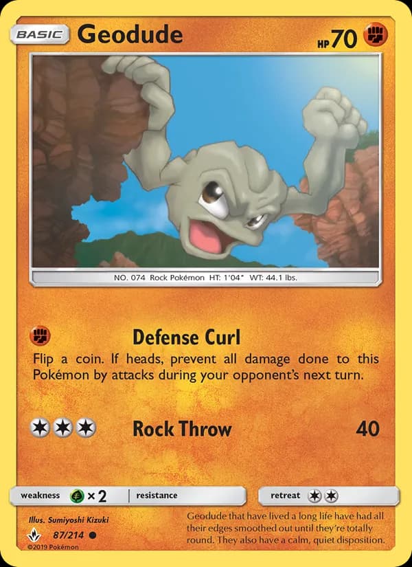 Geodude 87/214, Unbroken Bonds