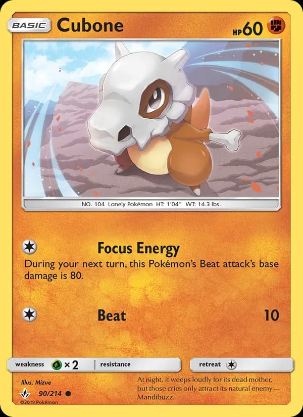 Cubone 90/214, Unbroken Bonds