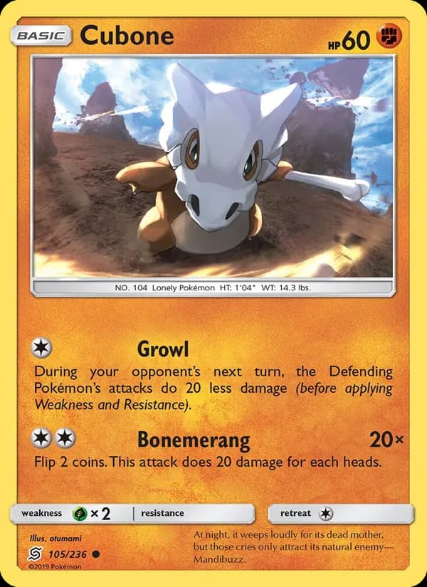 Cubone 105/236, Unified Minds
