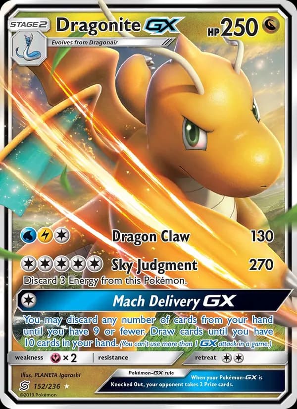 Dragonite GX 152/236, Unified Minds